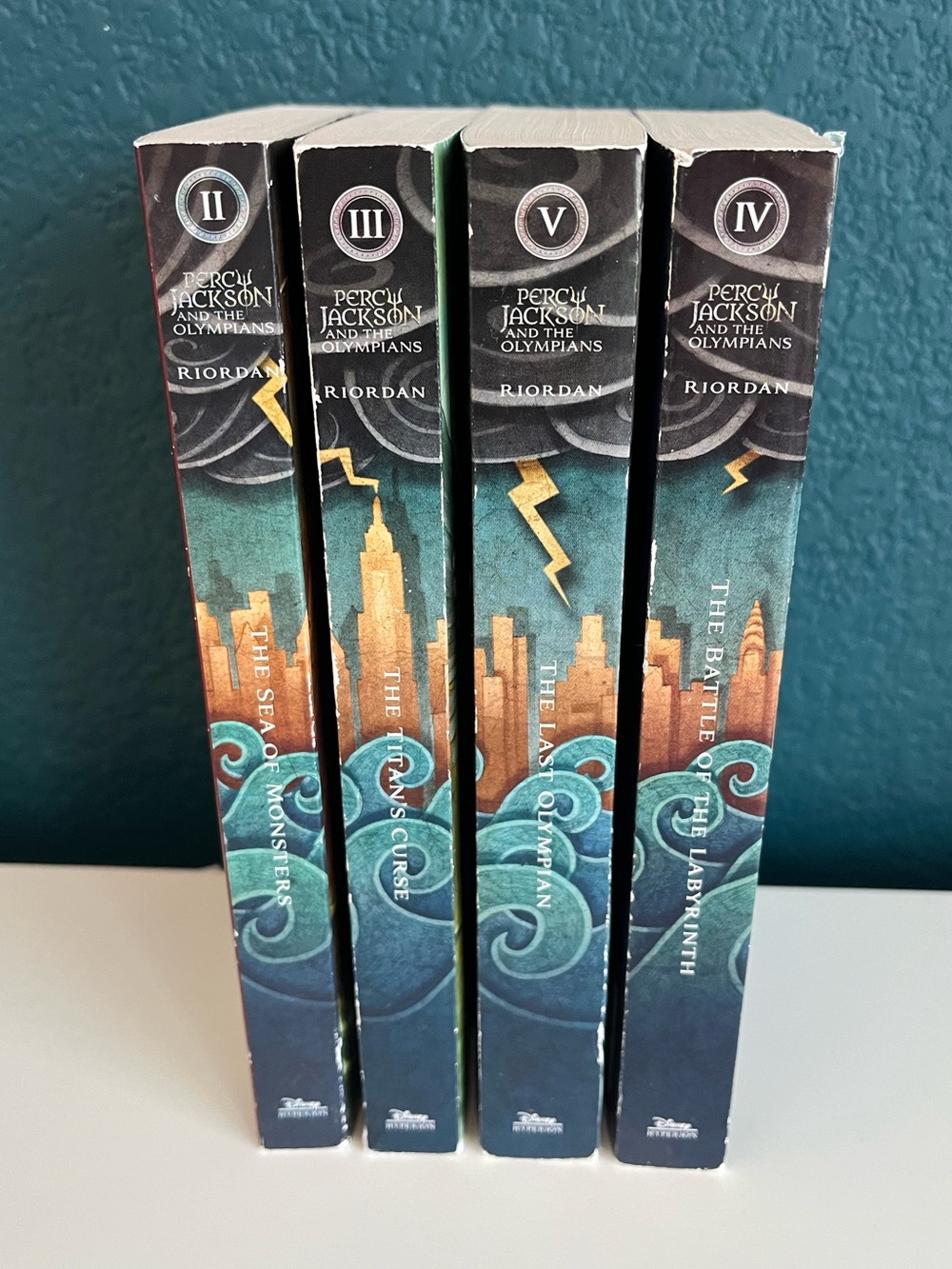 Disney Percy Jackson Olympians Books 2-5 Paperback Rick Riordan